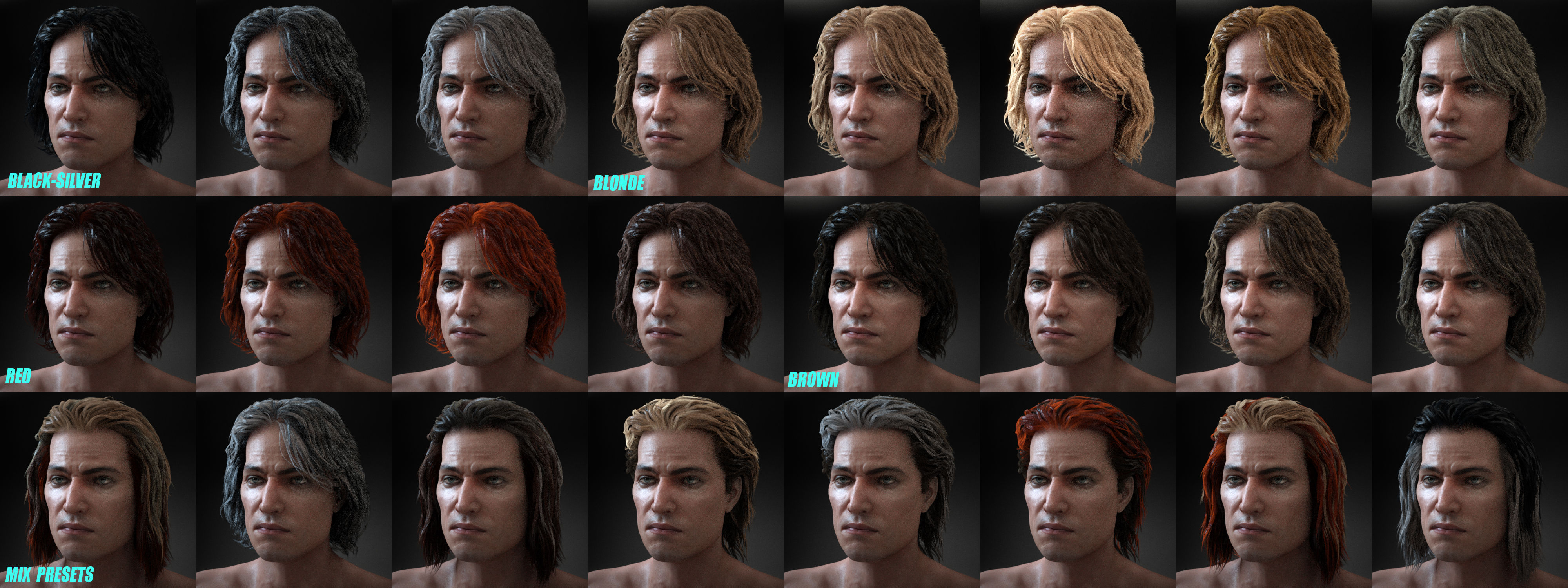 Warrior Wet Hair for Genesis 3 Male(s) Warrior Wet Hair for Genesis 3 Male(s) by: Linday, 3D Models by Daz 3D