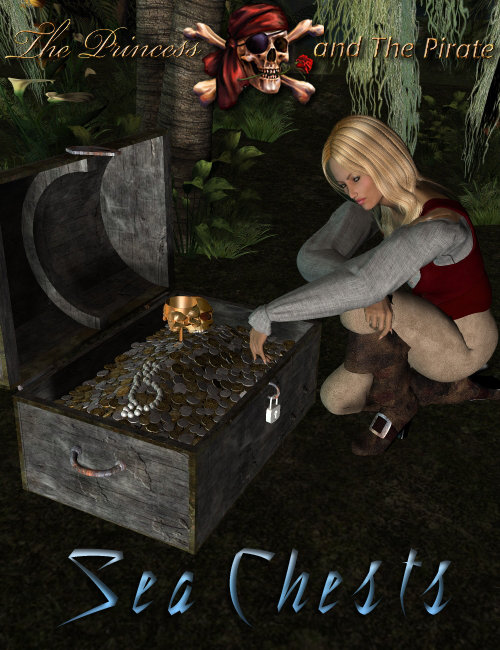 Pirate and Princess- Sea Chests by: JGreenlees, 3D Models by Daz 3D