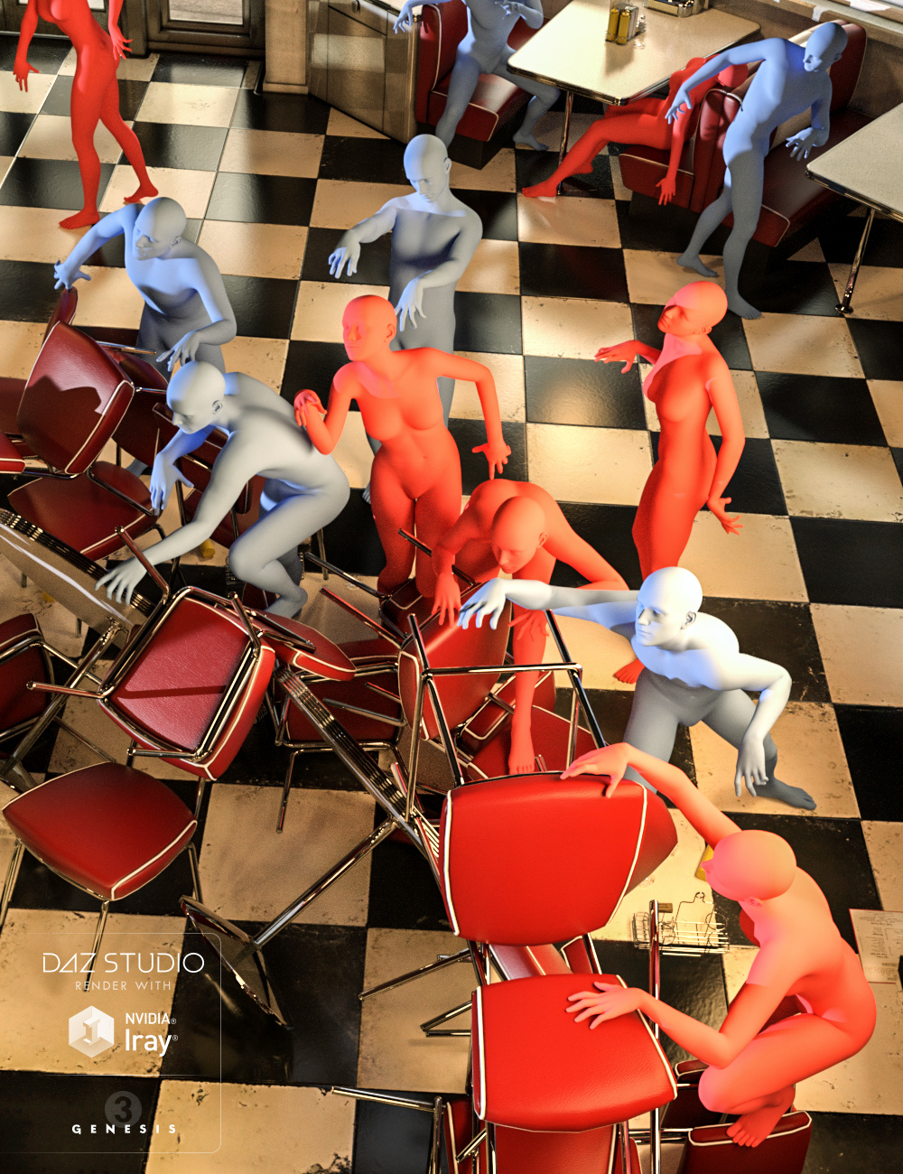 Moonshines Diner Zombies Are Inside Moonshines Diner Zombies Are Inside by: PredatronDiane, 3D Models by Daz 3D