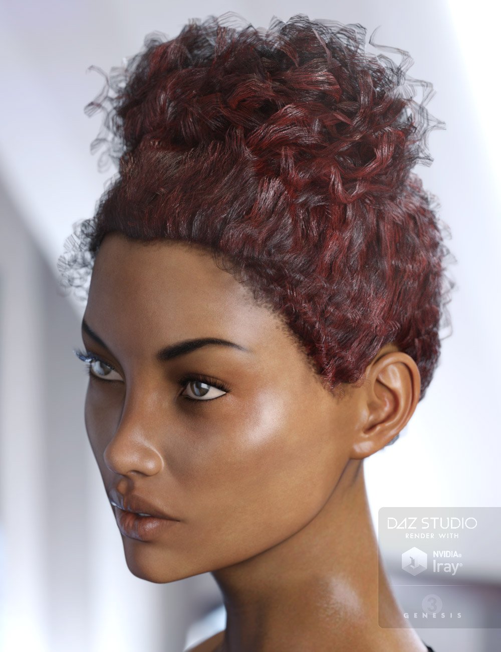 Margot Hair for Genesis 2 & 3 Female(s) by: AprilYSH, 3D Models by Daz 3D