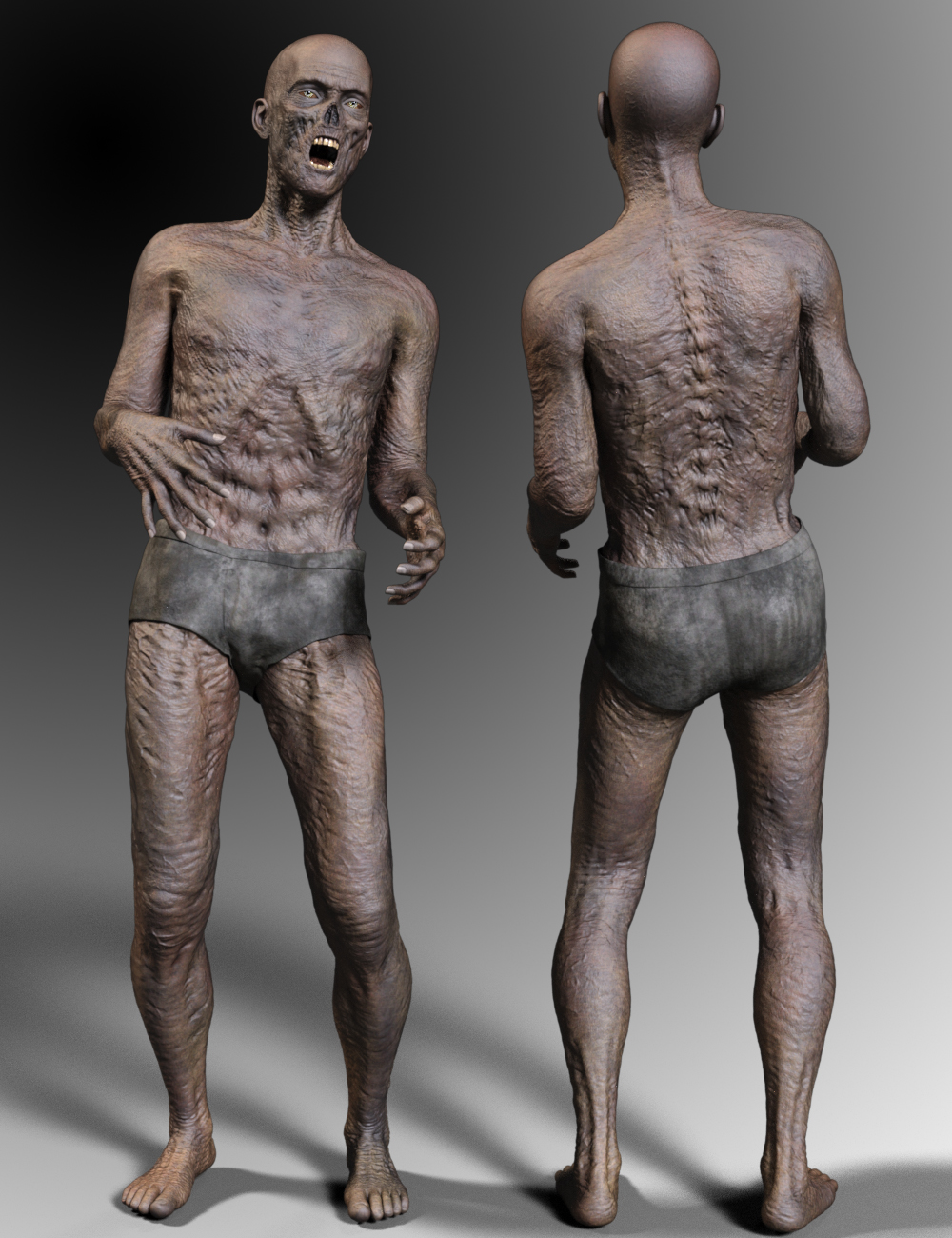 Ultimate Zombie for Genesis 3 Male by: Groovy Patrol, 3D Models by Daz 3D