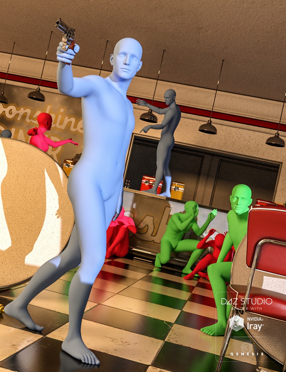 Moonshines Last Stand for Genesis 3 Moonshines Last Stand for Genesis 3 by: PredatronDiane, 3D Models by Daz 3D