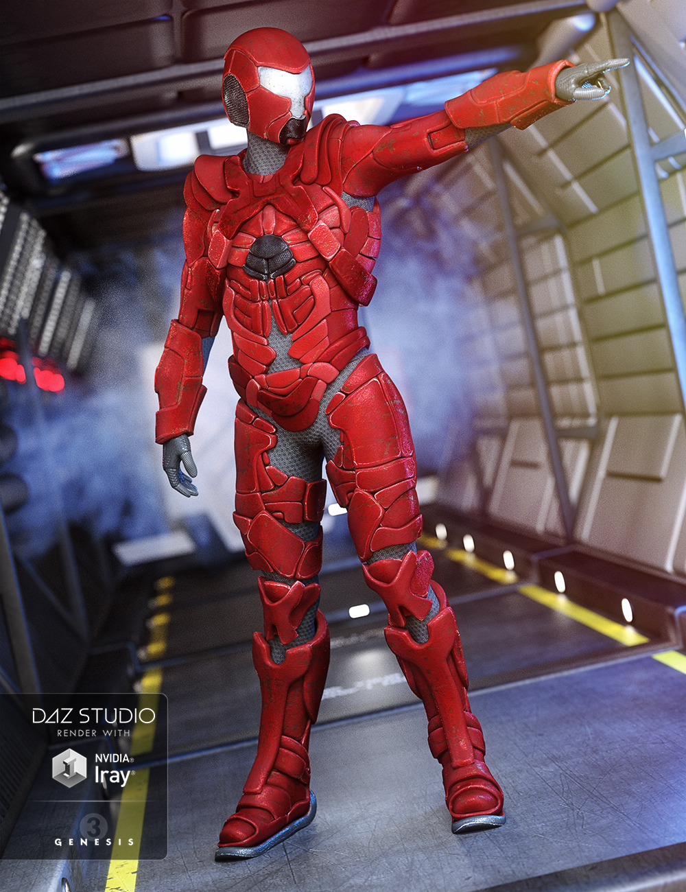 Space Merc Outfit for Genesis 3 Male(s)