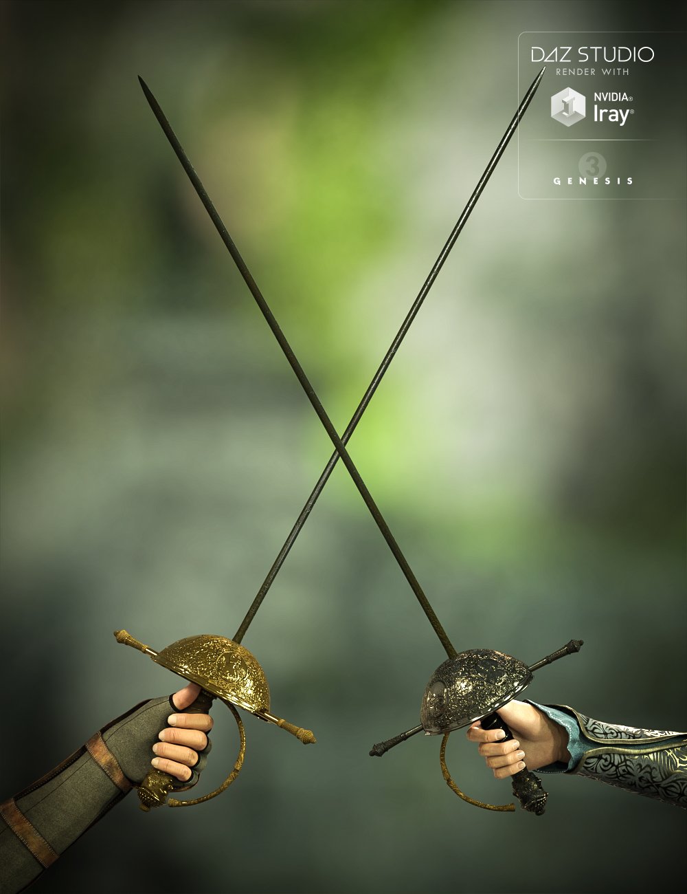 Cazoleta Swords and Poses for Genesis 3 Male(s) and Female(s) Cazoleta Swords and Poses for Genesis 3 Male(s) and Female(s) by: Didier, 3D Models by Daz 3D