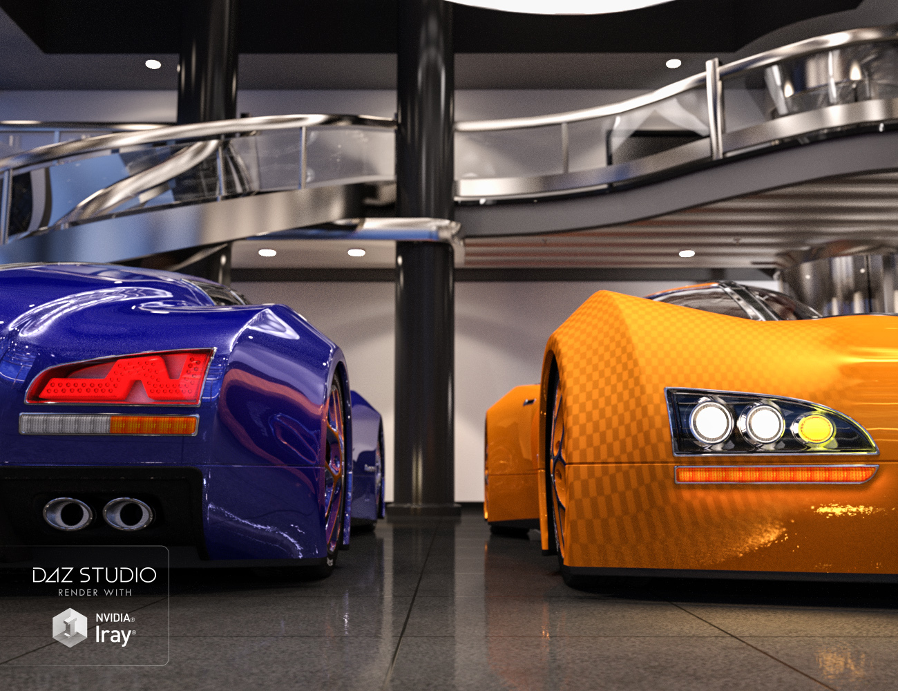 Sports Car Emexon Iray Sports Car Emexon Iray by: Dumor3D, 3D Models by Daz 3D