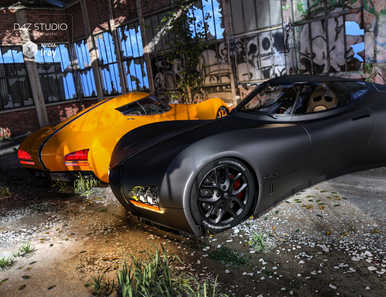 Sports Car Emexon Iray by: Dumor3D, 3D Models by Daz 3D