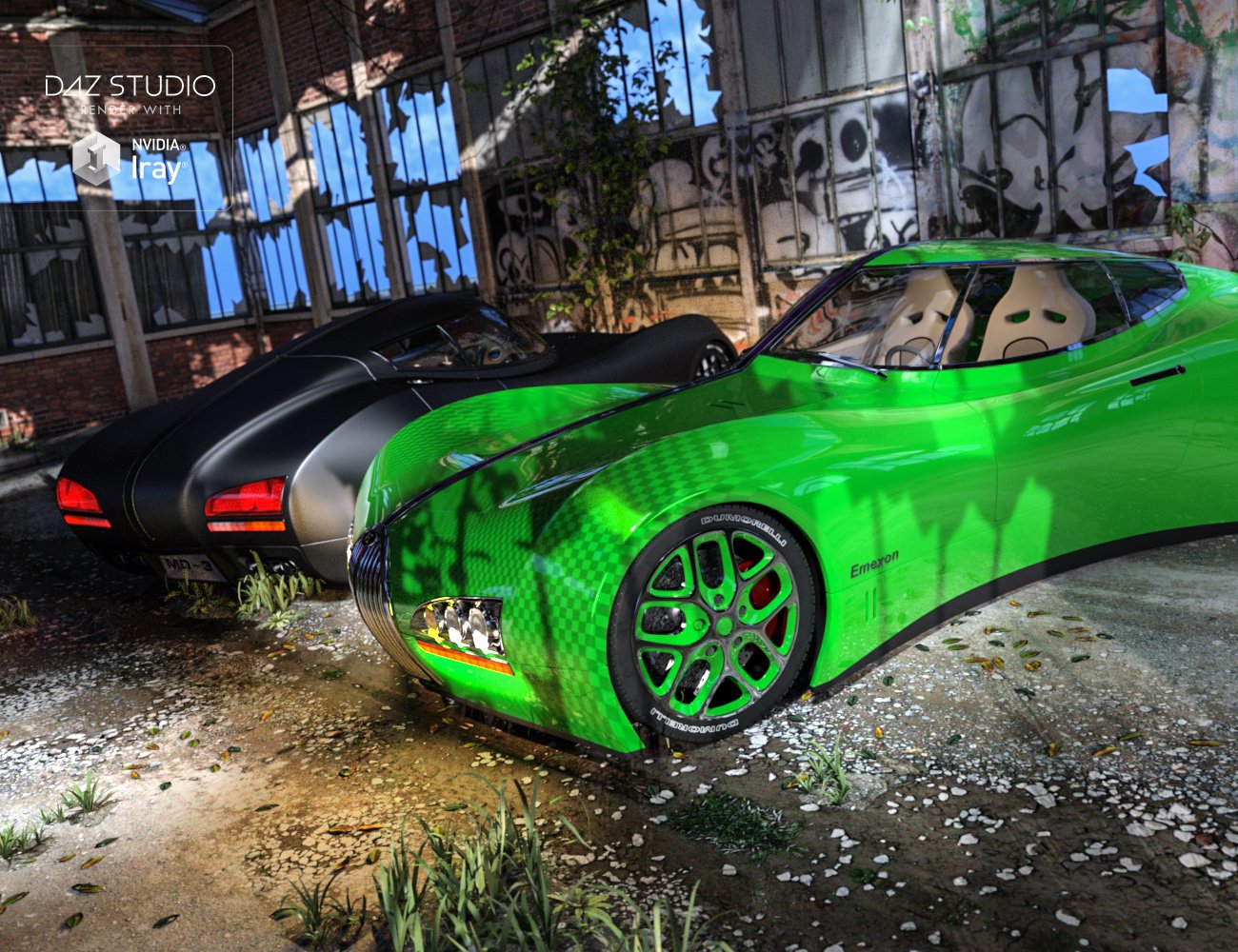 Sports Car Emexon Iray by: Dumor3D, 3D Models by Daz 3D