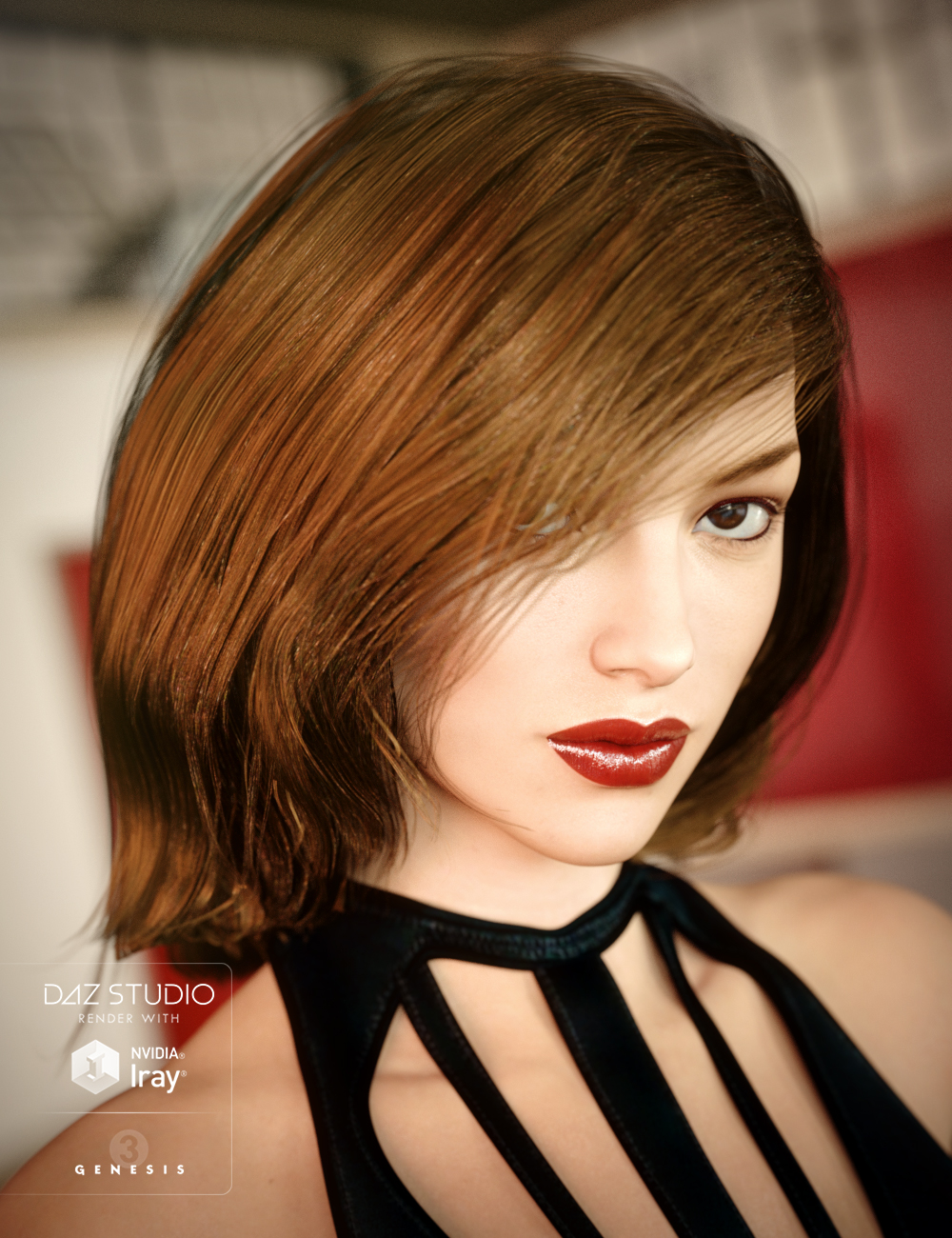 Garden Party Hair for Genesis 3 Female(s) by: goldtassel, 3D Models by Daz 3D