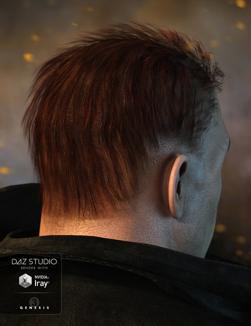 Markus Hair for Genesis 3 Male(s) by: goldtassel, 3D Models by Daz 3D