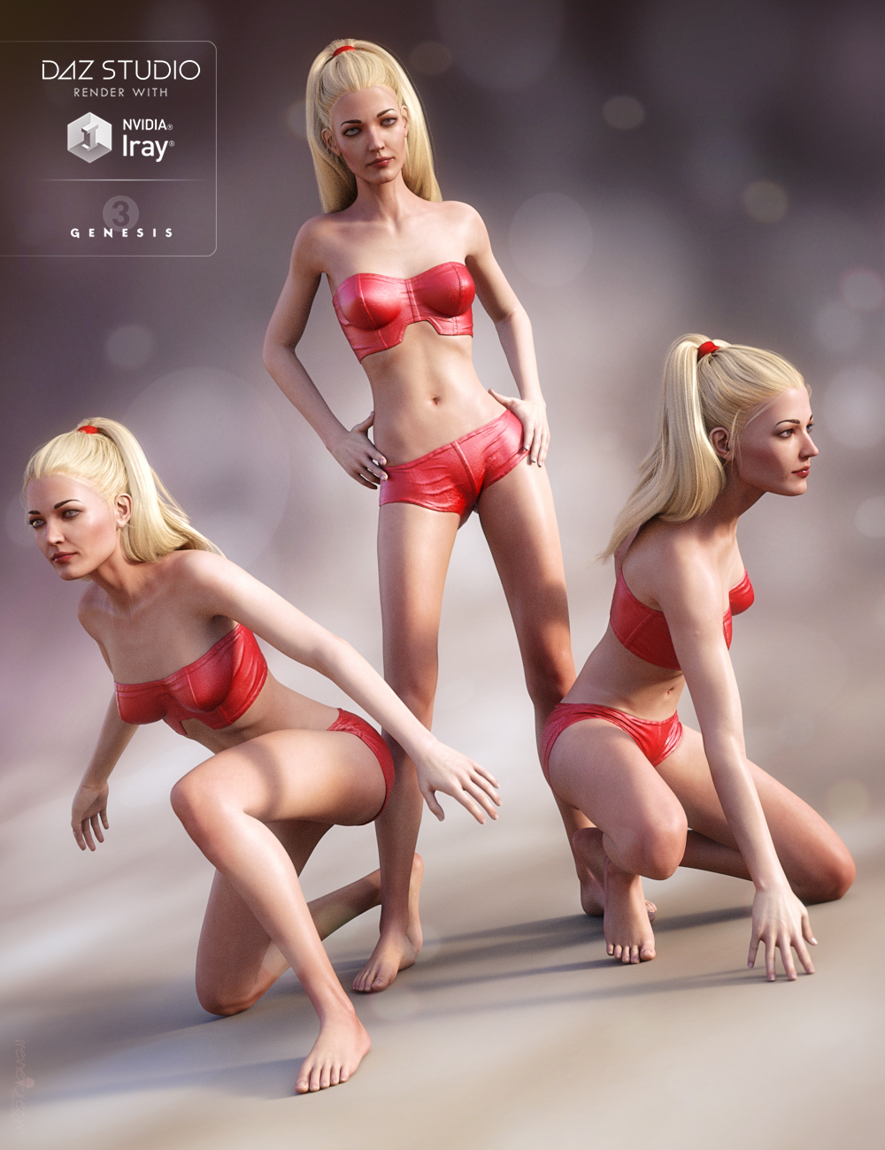 DA Genevieve 7 Essential Poses by: Design Anvil, 3D Models by Daz 3D