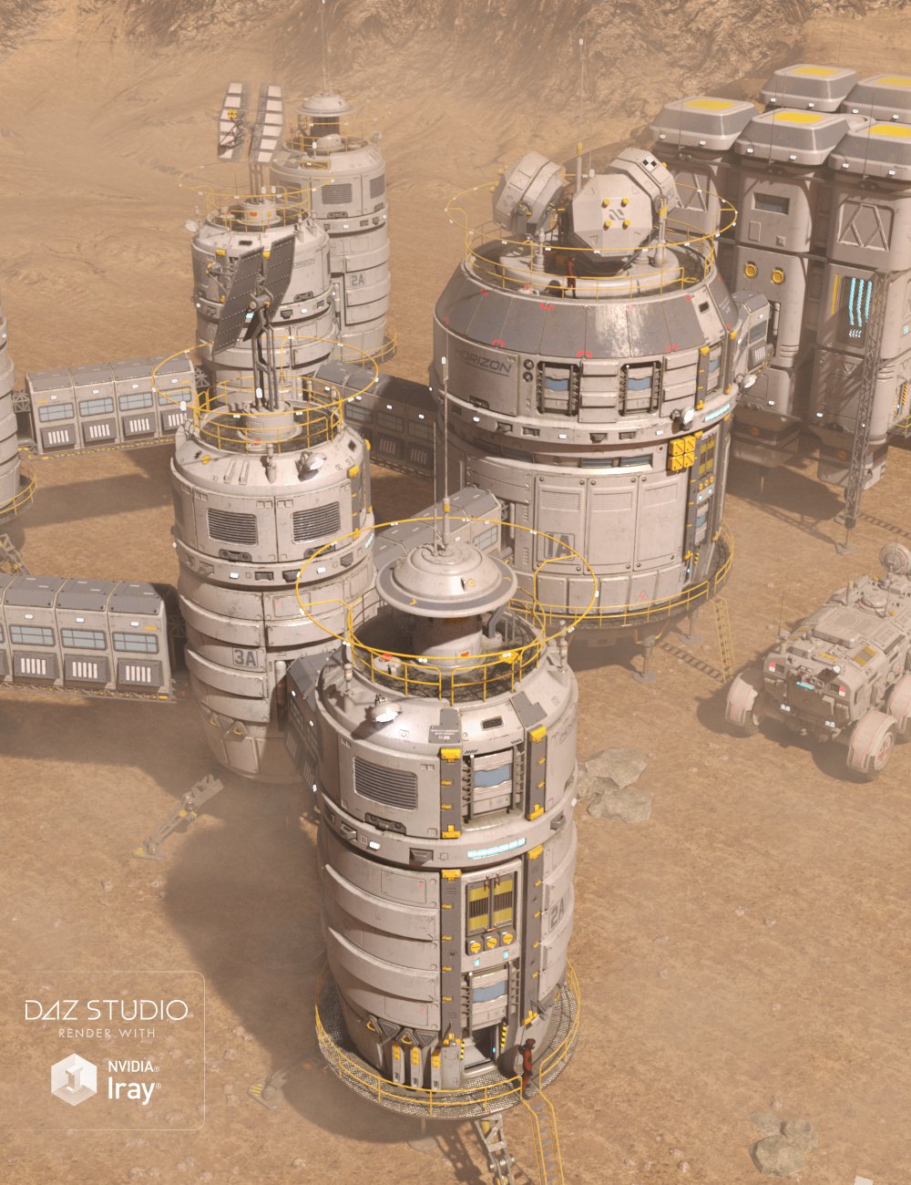 Oberon Station by: petipet, 3D Models by Daz 3D