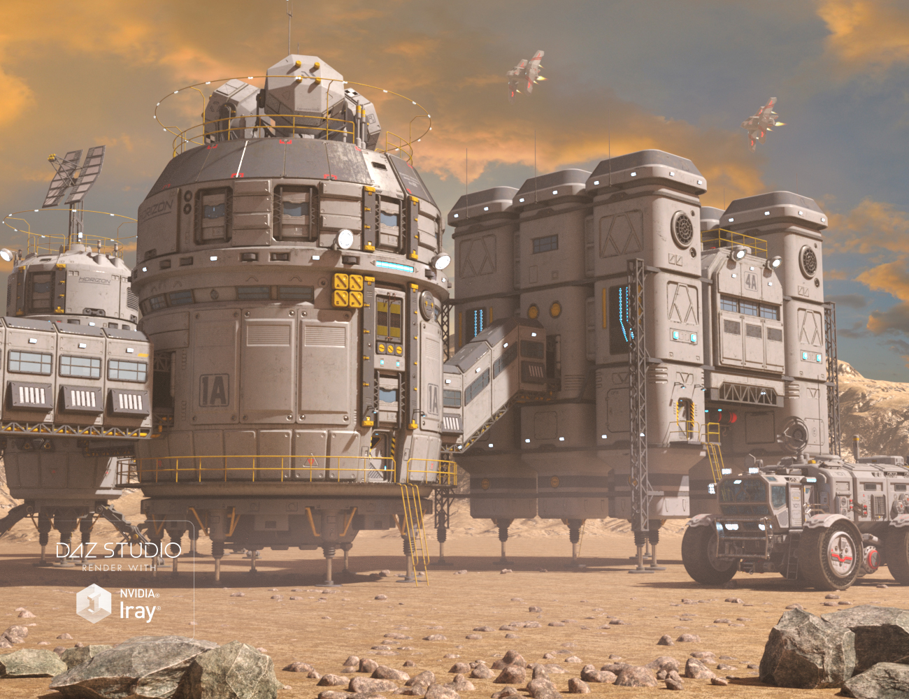 Oberon Station Oberon Station by: petipet, 3D Models by Daz 3D