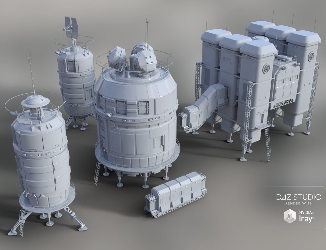 Oberon Station by: petipet, 3D Models by Daz 3D
