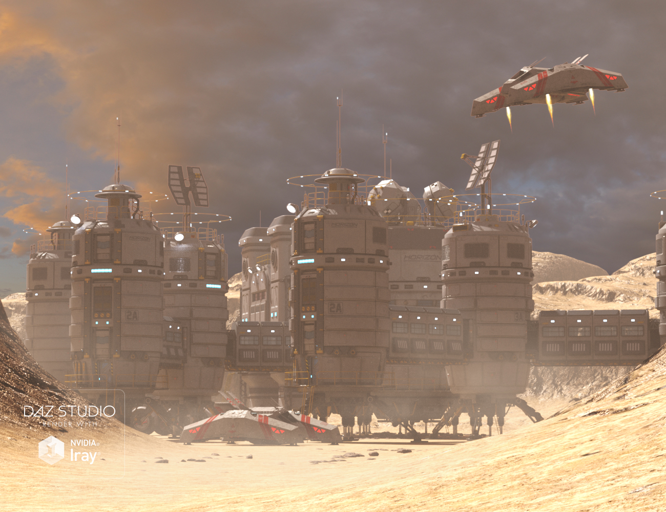 Oberon Station Oberon Station by: petipet, 3D Models by Daz 3D