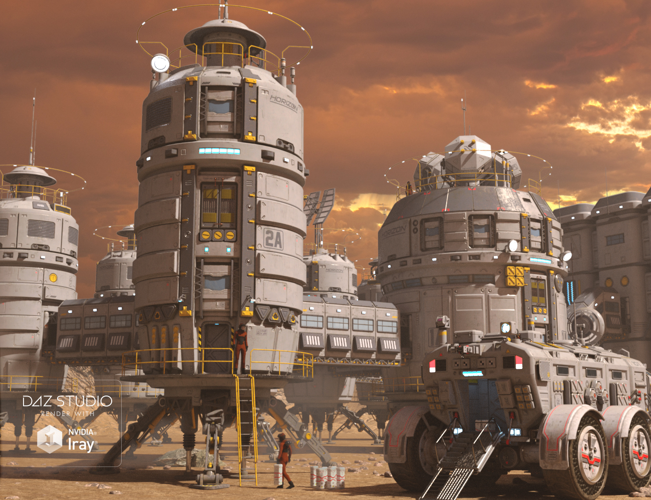 Oberon Station Oberon Station by: petipet, 3D Models by Daz 3D