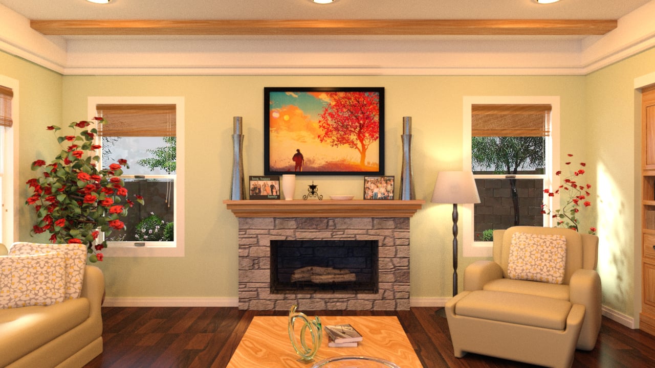 PerspectX Family Room PerspectX Family Room by: PerspectX, 3D Models by Daz 3D