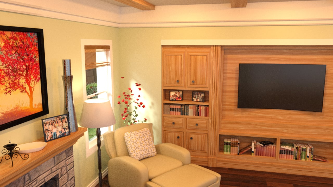 PerspectX Family Room PerspectX Family Room by: PerspectX, 3D Models by Daz 3D
