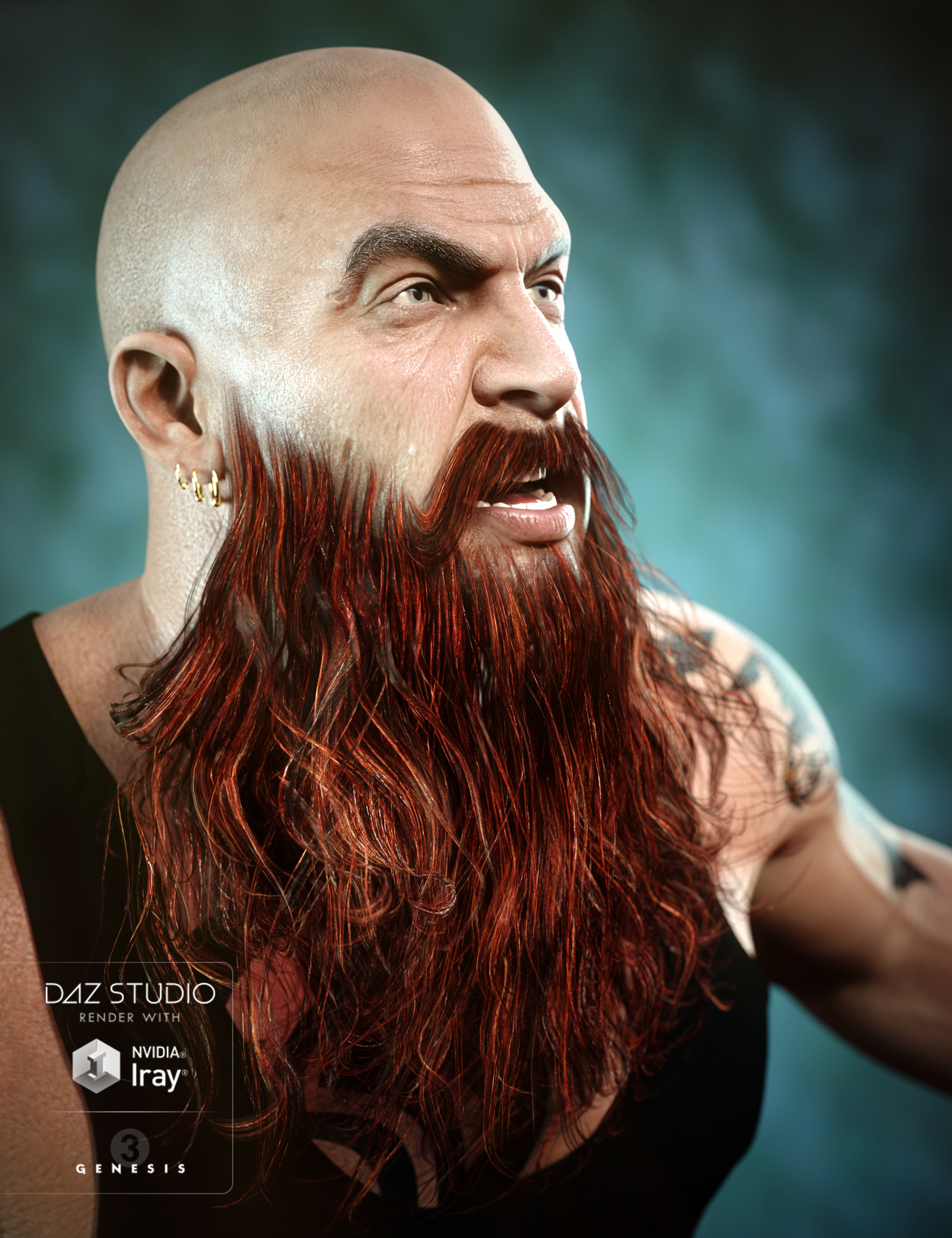 Colors for Santa Beard by: goldtassel, 3D Models by Daz 3D