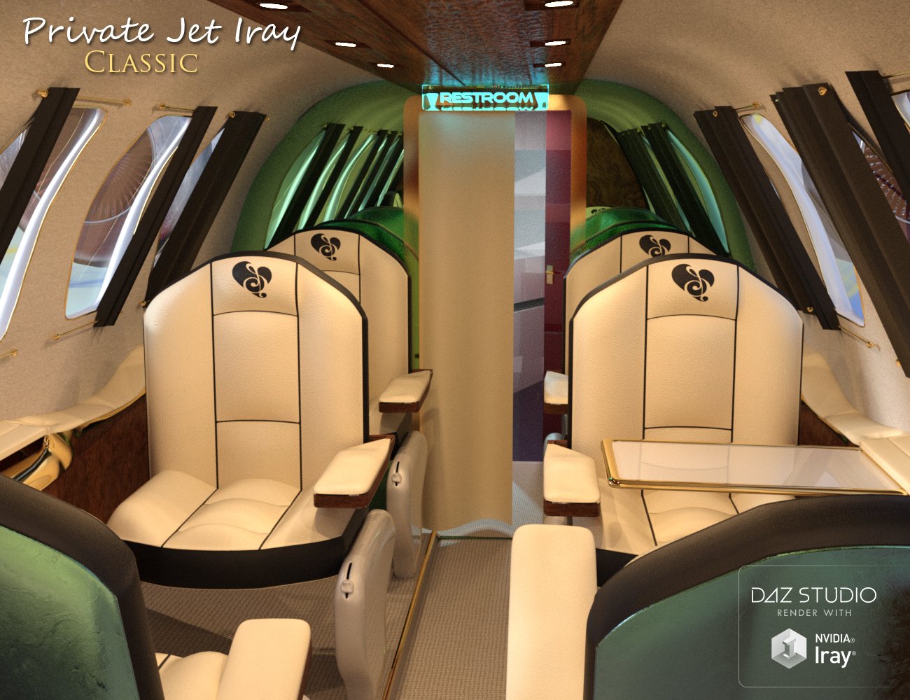 Private Jet Iray Private Jet Iray by: PW Productions, 3D Models by Daz 3D