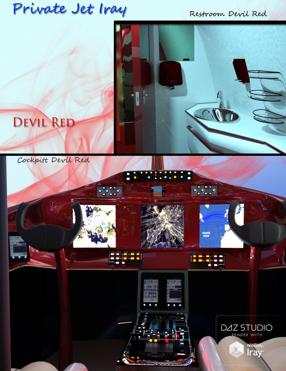 Private Jet Iray Private Jet Iray by: PW Productions, 3D Models by Daz 3D