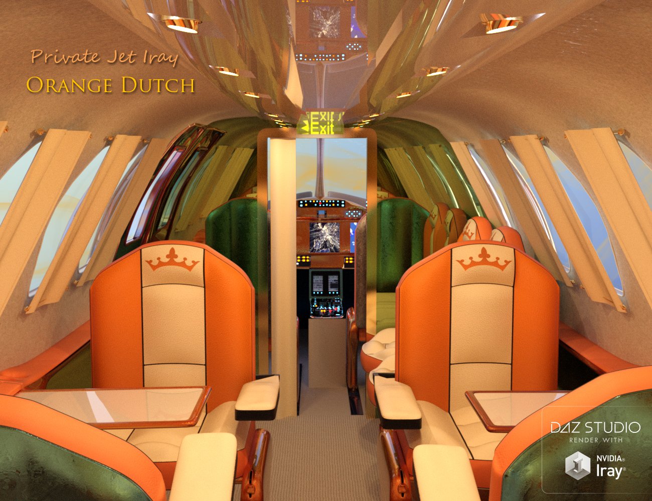 Private Jet Iray Private Jet Iray by: PW Productions, 3D Models by Daz 3D