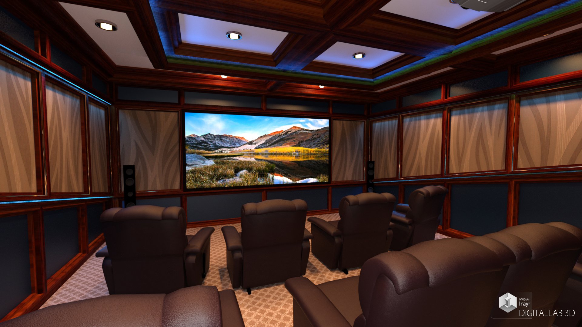 Digitallab3d Home Theater by: Digitallab3D, 3D Models by Daz 3D