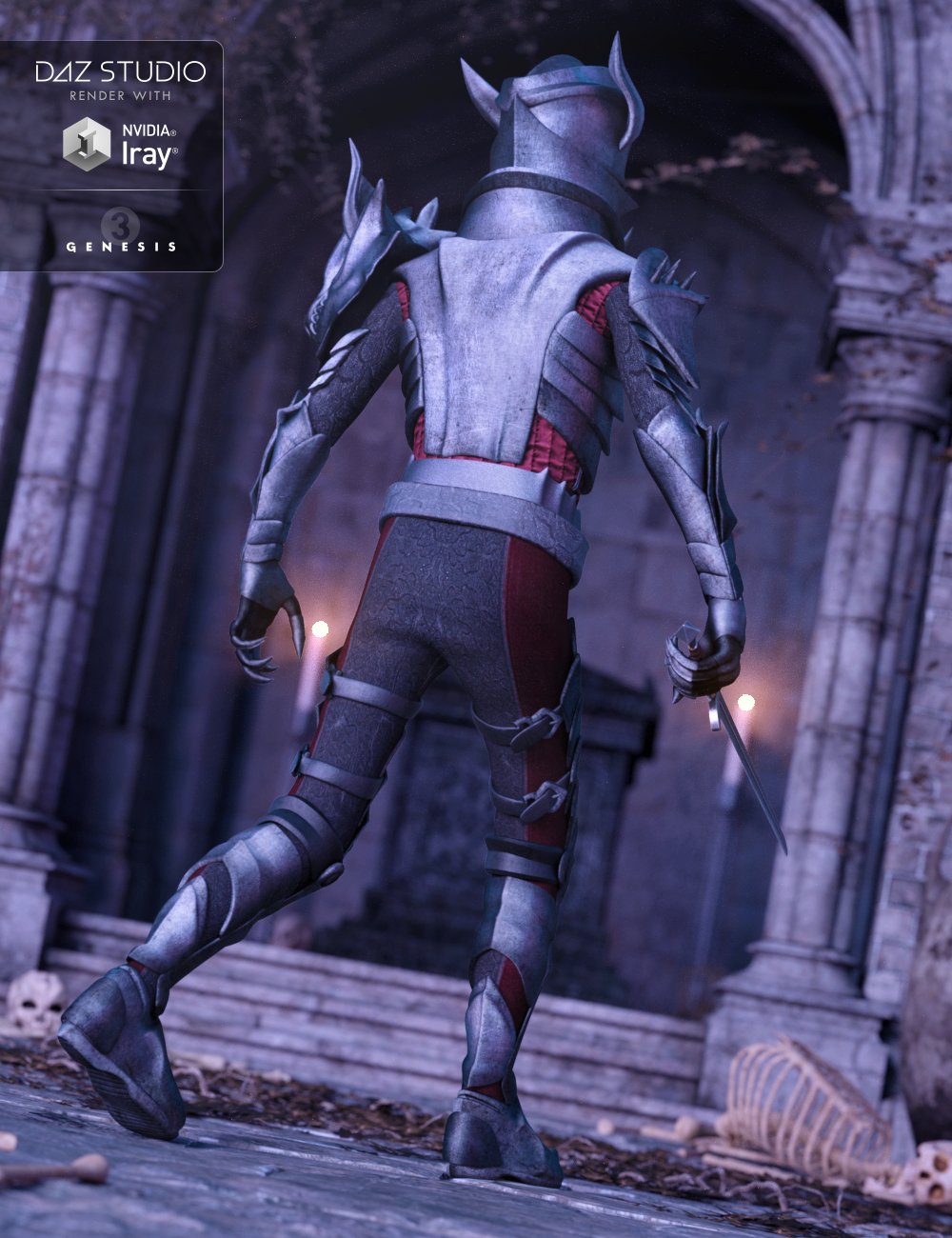 Death Knight Armor for Genesis 3 Male(s) Death Knight Armor for Genesis 3 Male(s) by: ForbiddenWhispersMada, 3D Models by Daz 3D