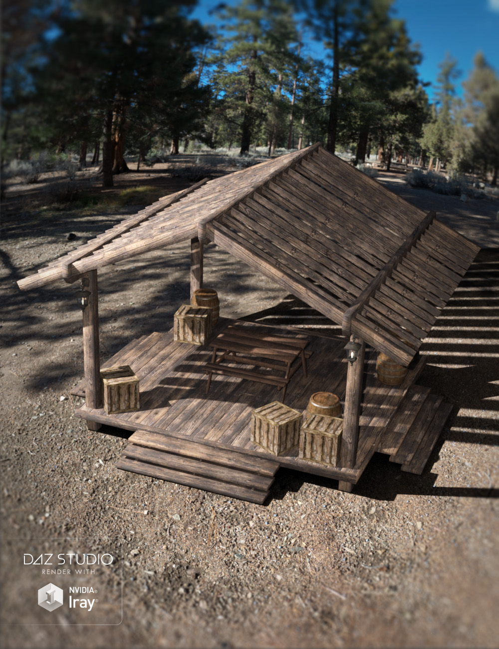 Ranch Pavilion by: , 3D Models by Daz 3D