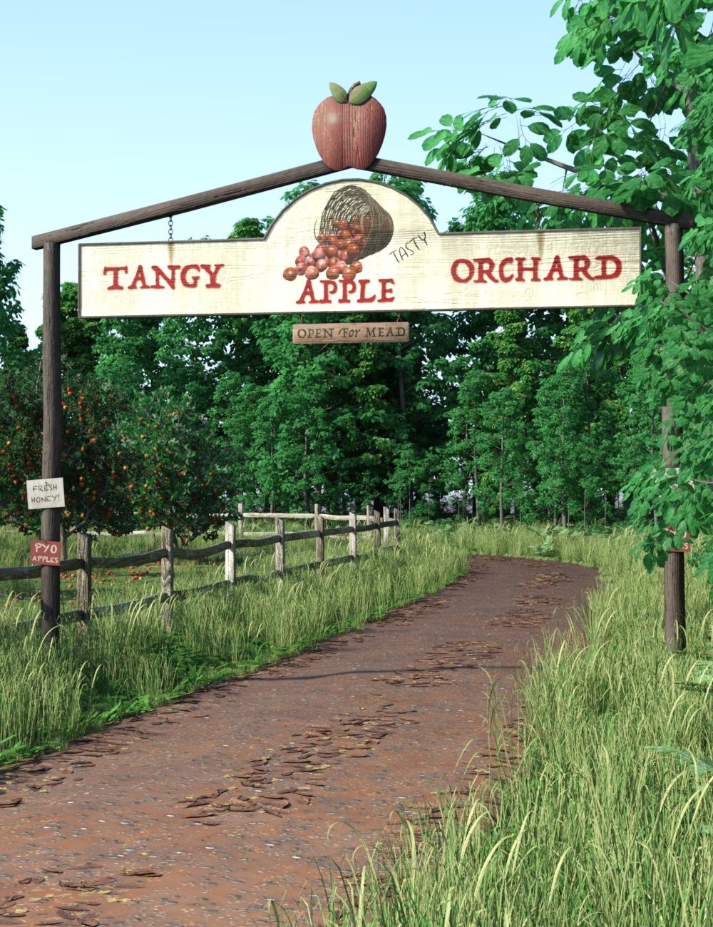 Tangy Apple Orchard by: TangoAlpha, 3D Models by Daz 3D