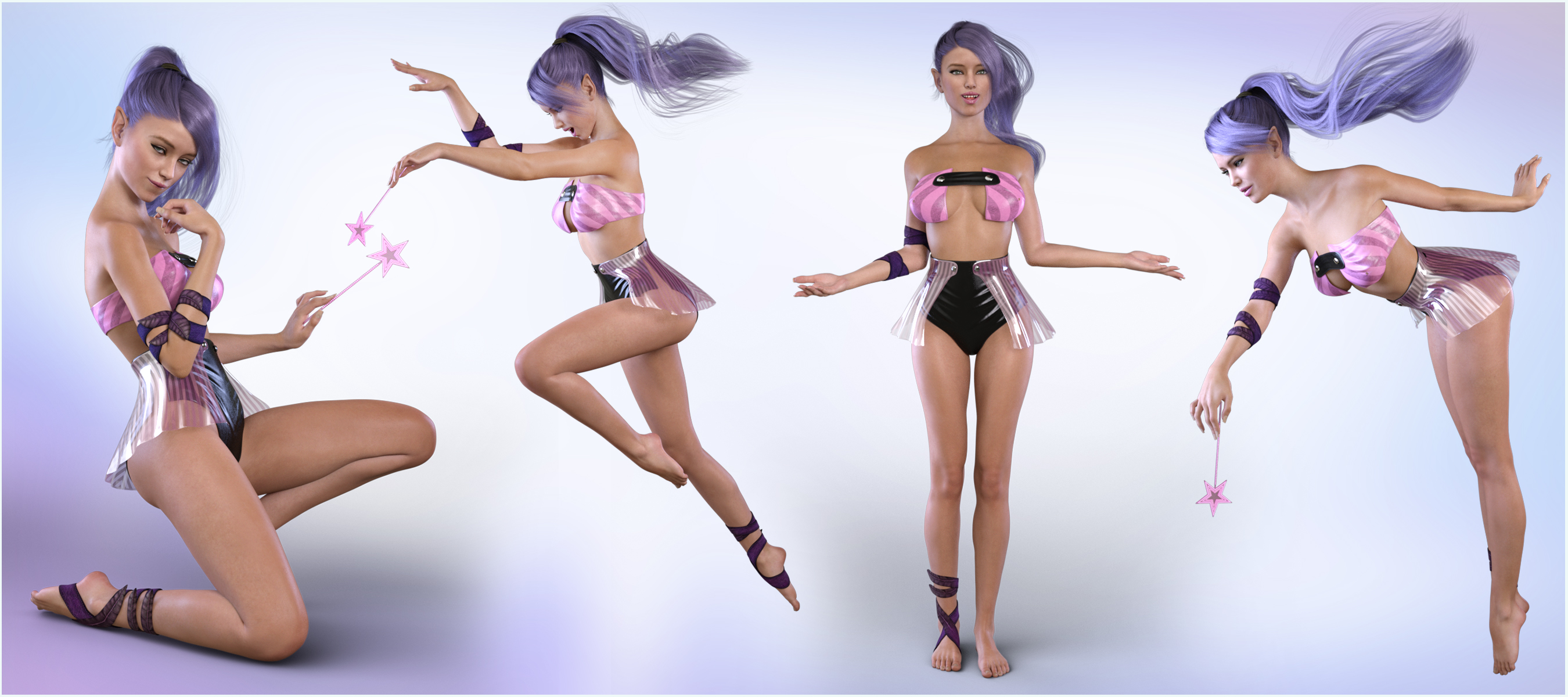 Z Pixie Troubles - Poses for the Genesis 3 Female(s) by: Zeddicuss, 3D Models by Daz 3D