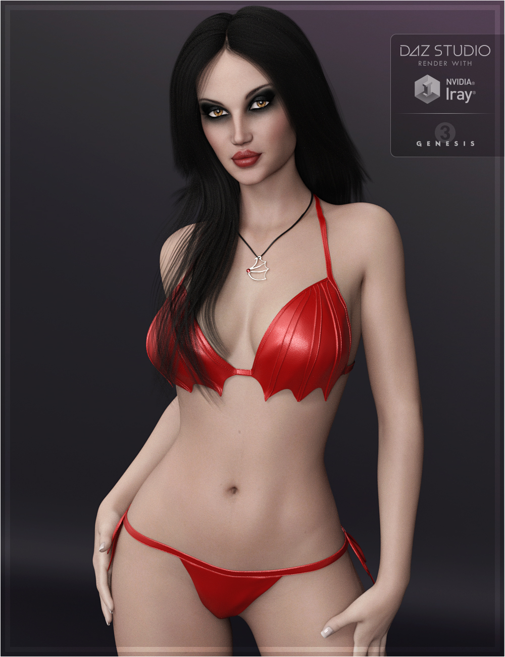 Roesia for Lilith 7 & Batkini Outfit by: OziChickNikisatez, 3D Models by Daz 3D