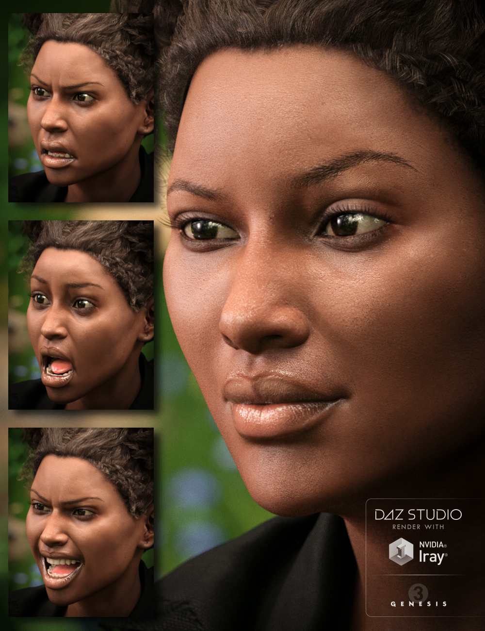 Monique 7 Wild Expressive by: Neikdian, 3D Models by Daz 3D
