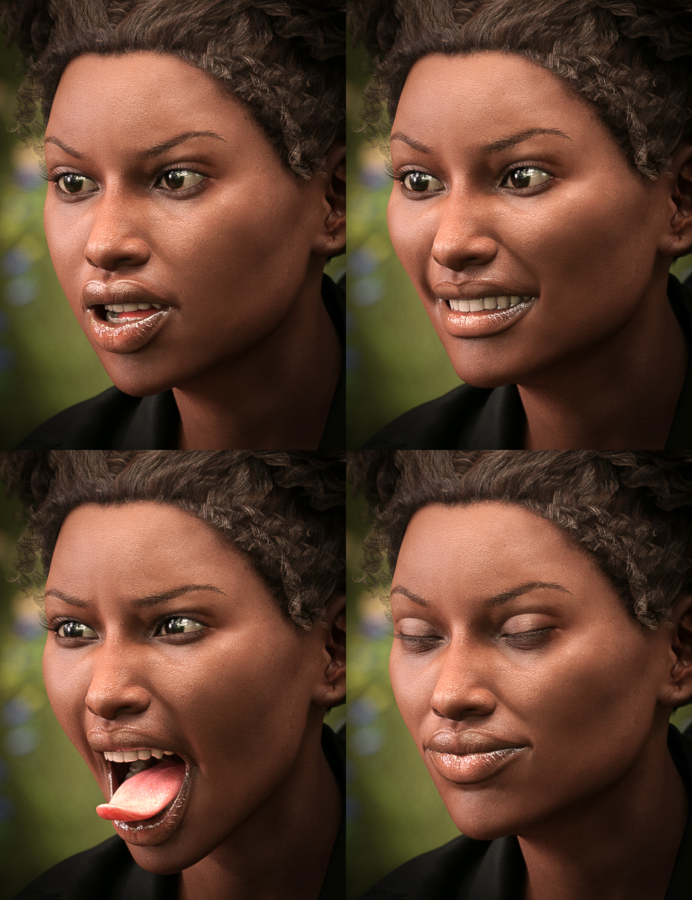 Monique 7 Wild Expressive by: Neikdian, 3D Models by Daz 3D