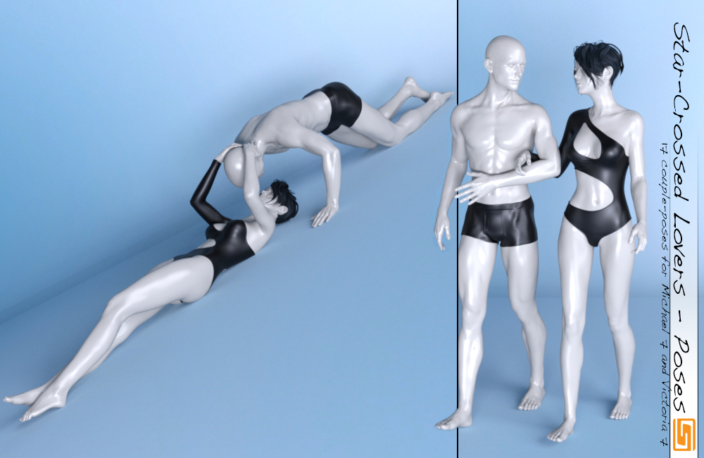 Star-Crossed Lover - Poses for Victoria 7 and Michael 7 Star-Crossed Lover - Poses for Victoria 7 and Michael 7 by: Sedor, 3D Models by Daz 3D