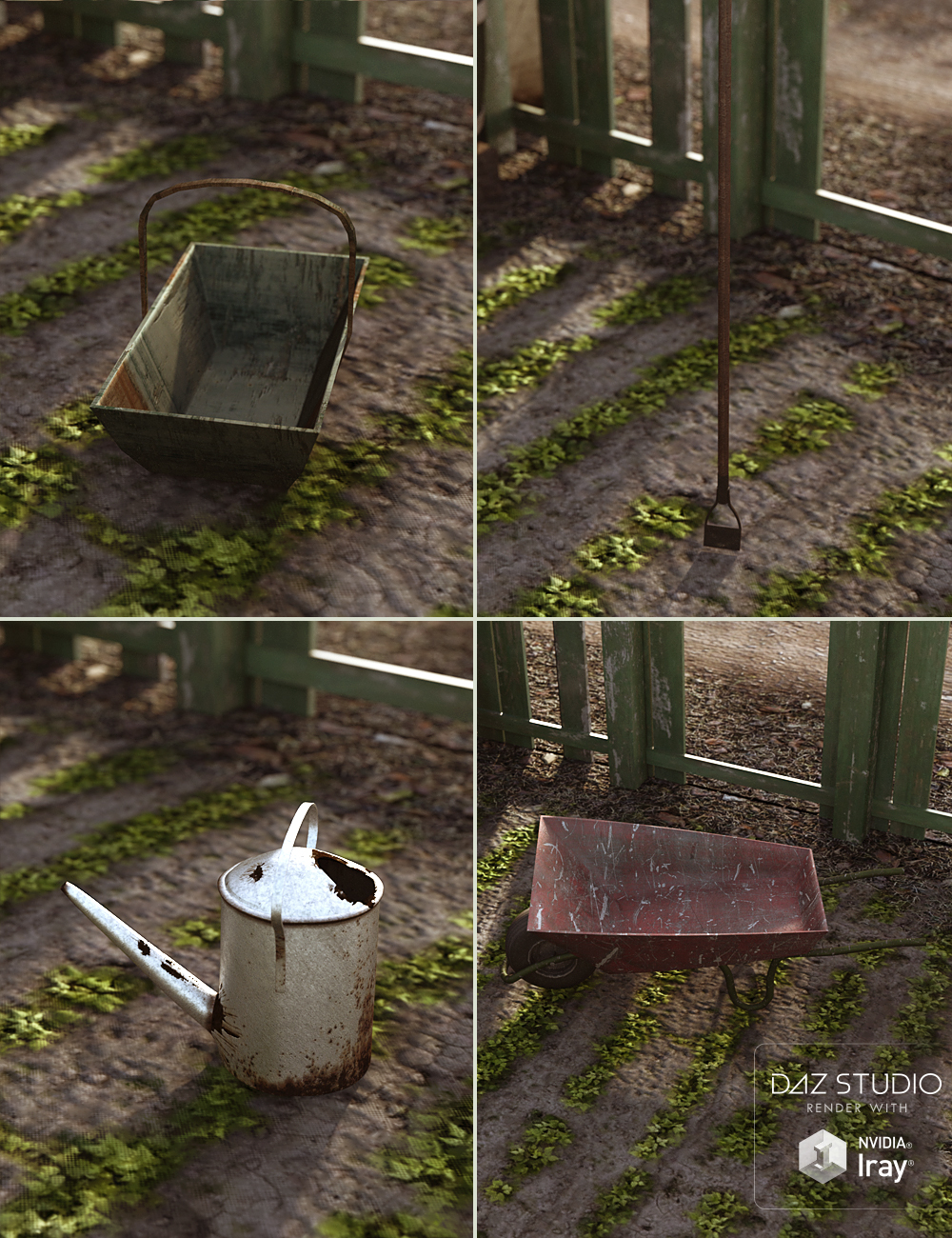 The Gardeners Potting Shed Tools Daz 3D