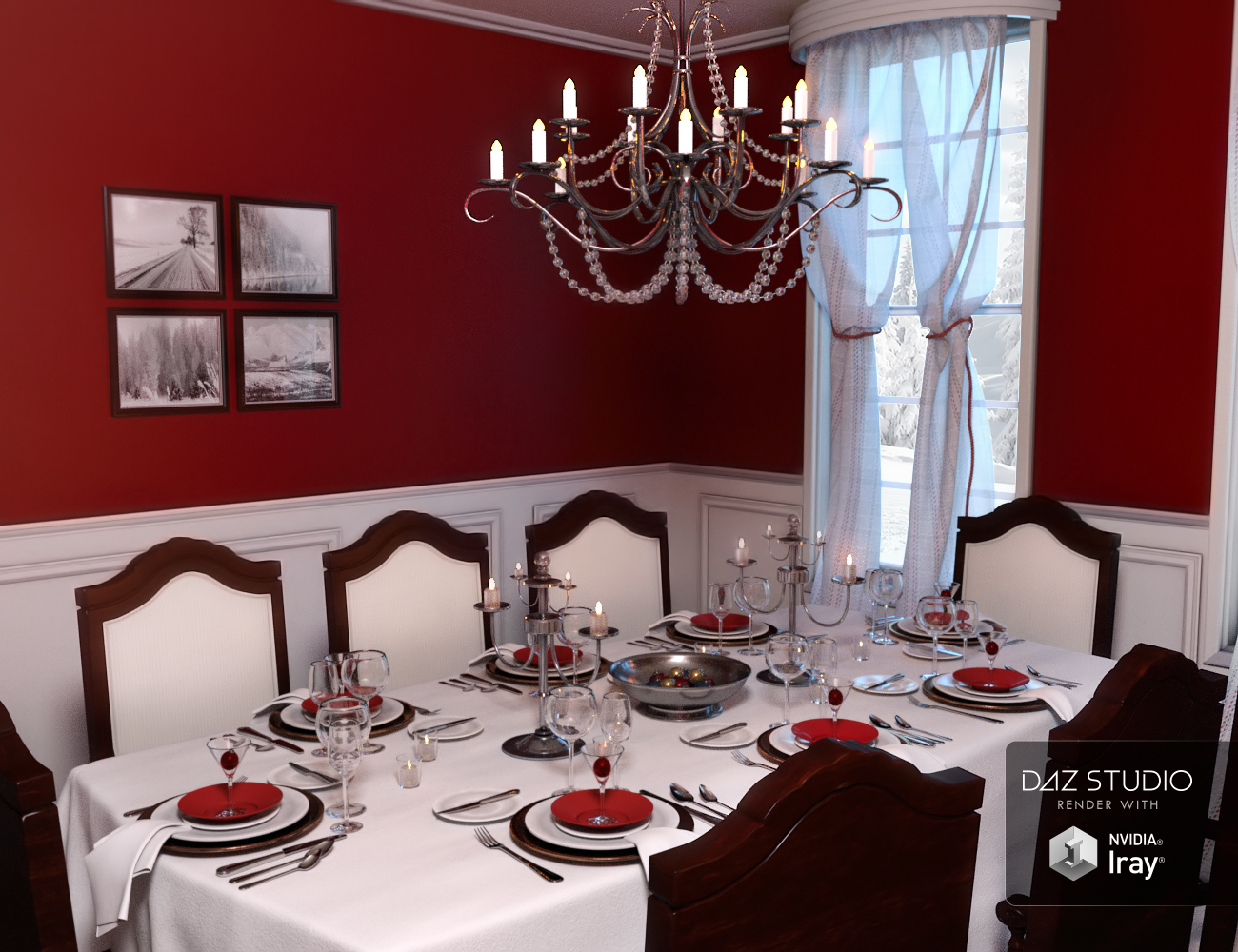 Christmas Dinner Christmas Dinner by: , 3D Models by Daz 3D