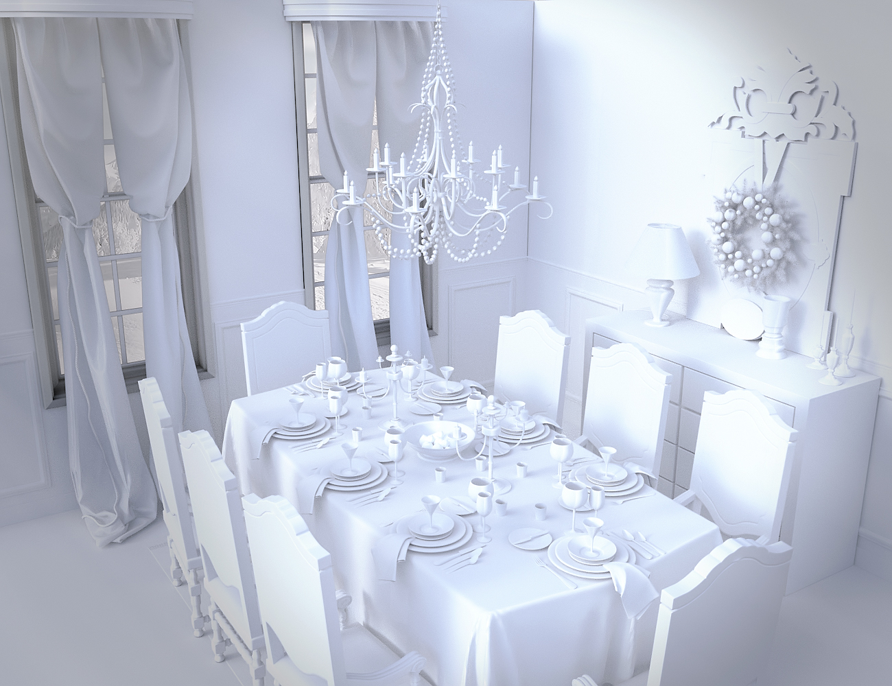 Christmas Dinner Christmas Dinner by: , 3D Models by Daz 3D