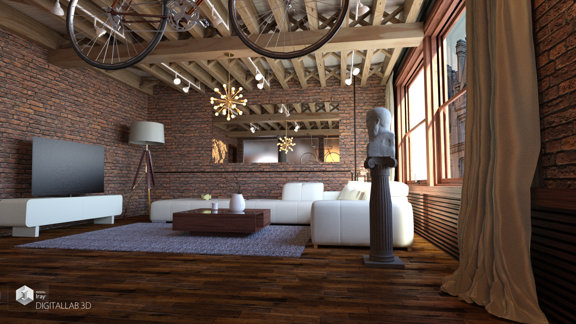 NY Living Room by: Digitallab3D, 3D Models by Daz 3D
