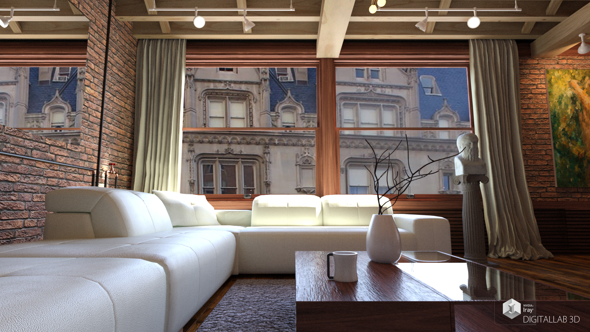 NY Living Room NY Living Room by: Digitallab3D, 3D Models by Daz 3D
