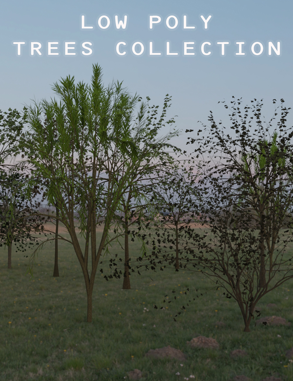 Low Poly Trees by: Serum, 3D Models by Daz 3D