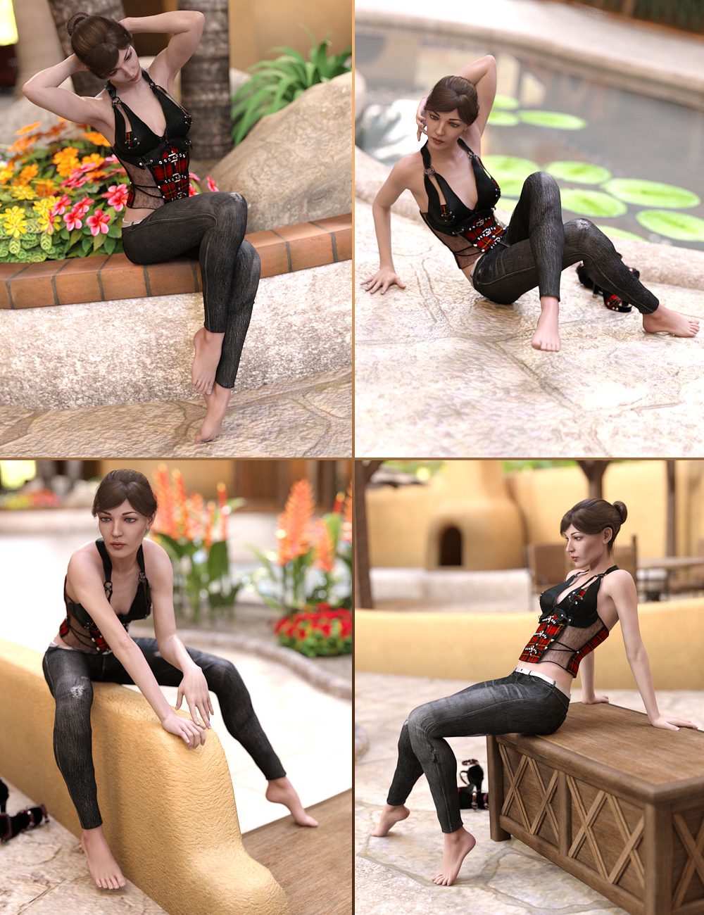 Mod Poses for Genevieve 7 by: lunchlady, 3D Models by Daz 3D
