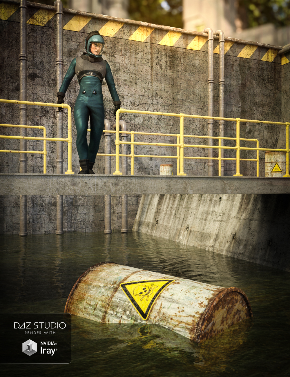 Toxic Dumping Exterior by: , 3D Models by Daz 3D