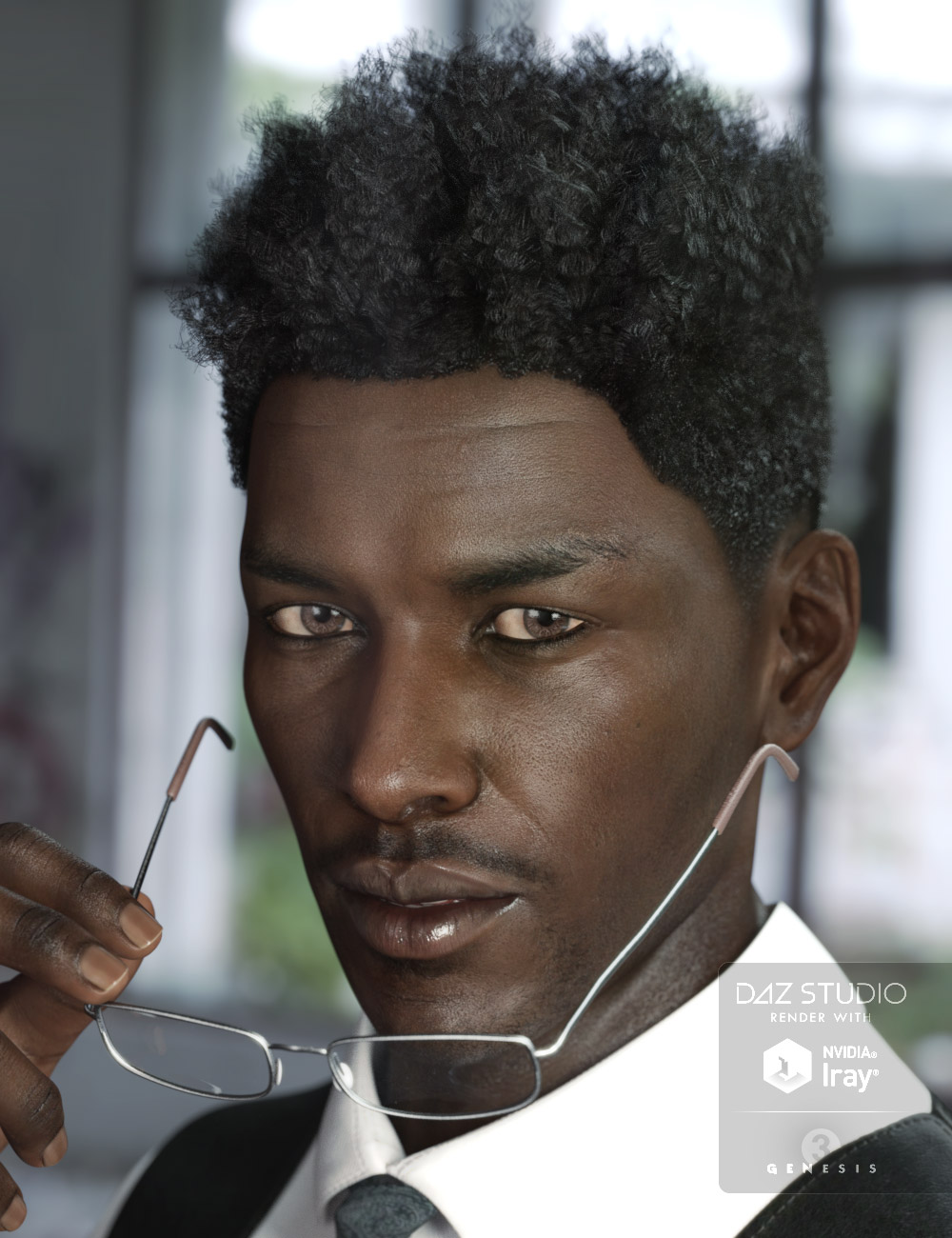 Eliot Hair for Genesis 3 Male(s) & Female(s) by: AprilYSH, 3D Models by Daz 3D