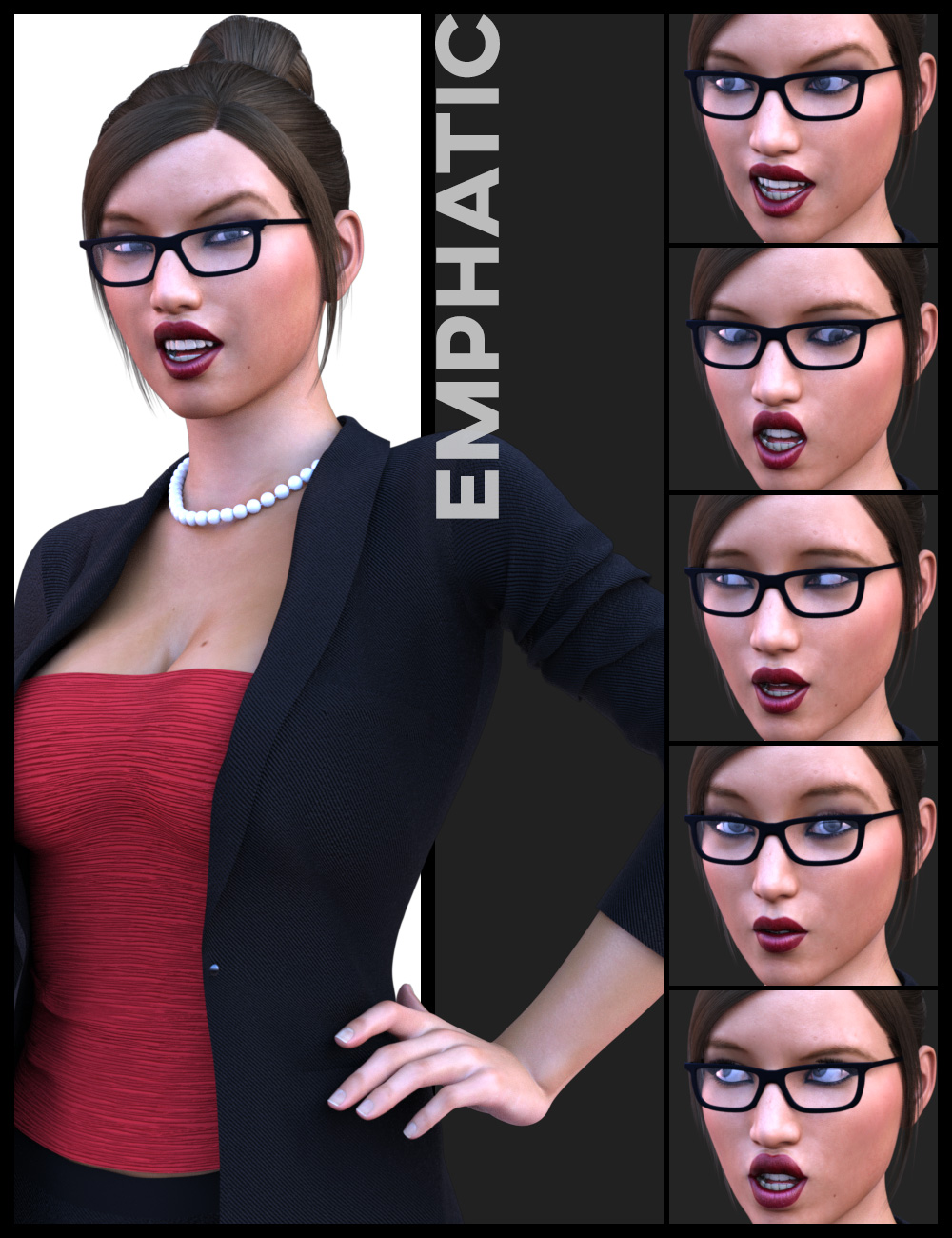 i13 Expressions of Teaching for the Genesis 3 Female(s) by: ironman13, 3D Models by Daz 3D