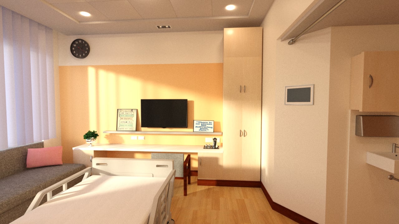 Hospital Bedroom | Daz 3D