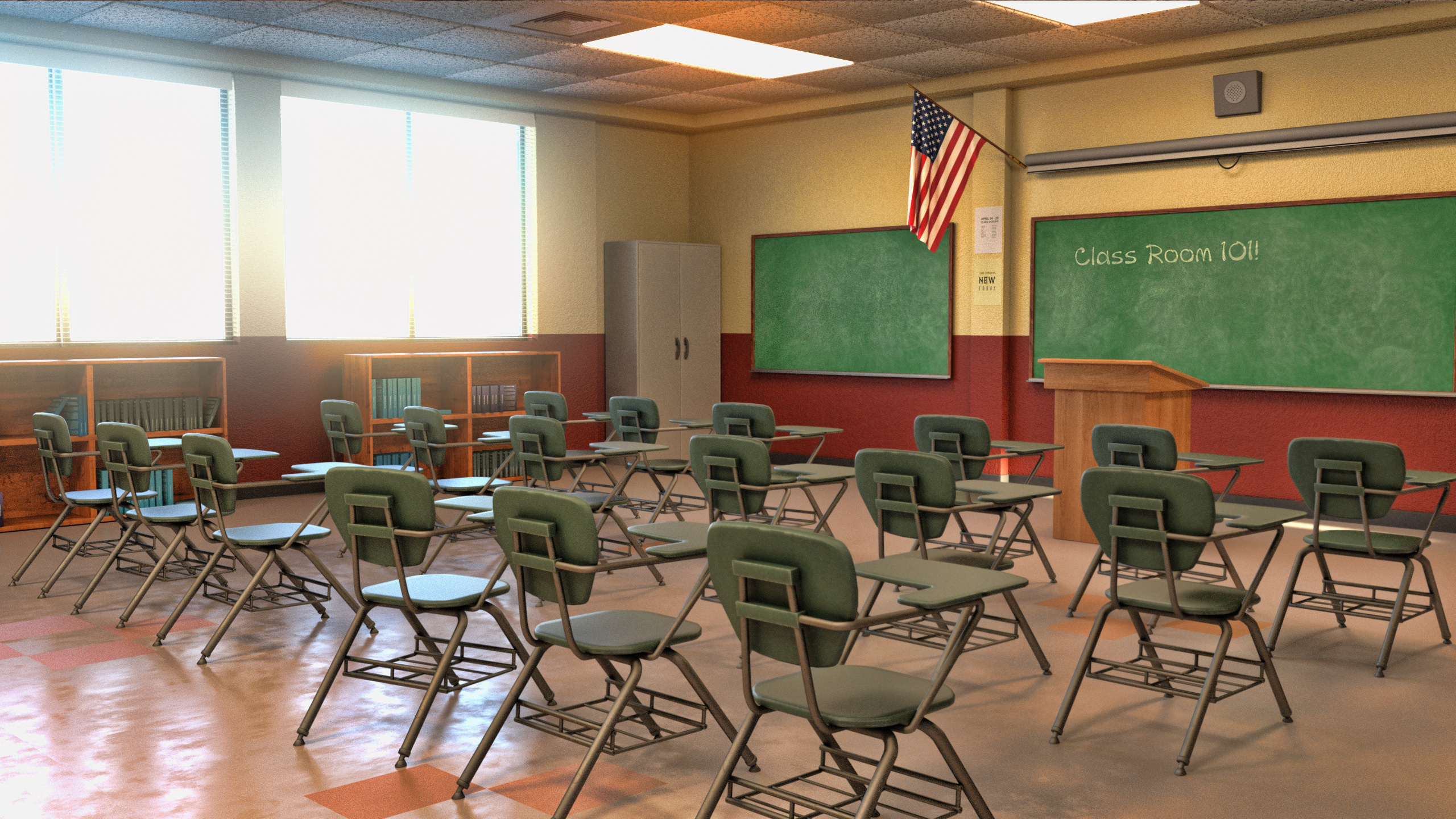 i13 Classroom Environment by: ironman13, 3D Models by Daz 3D