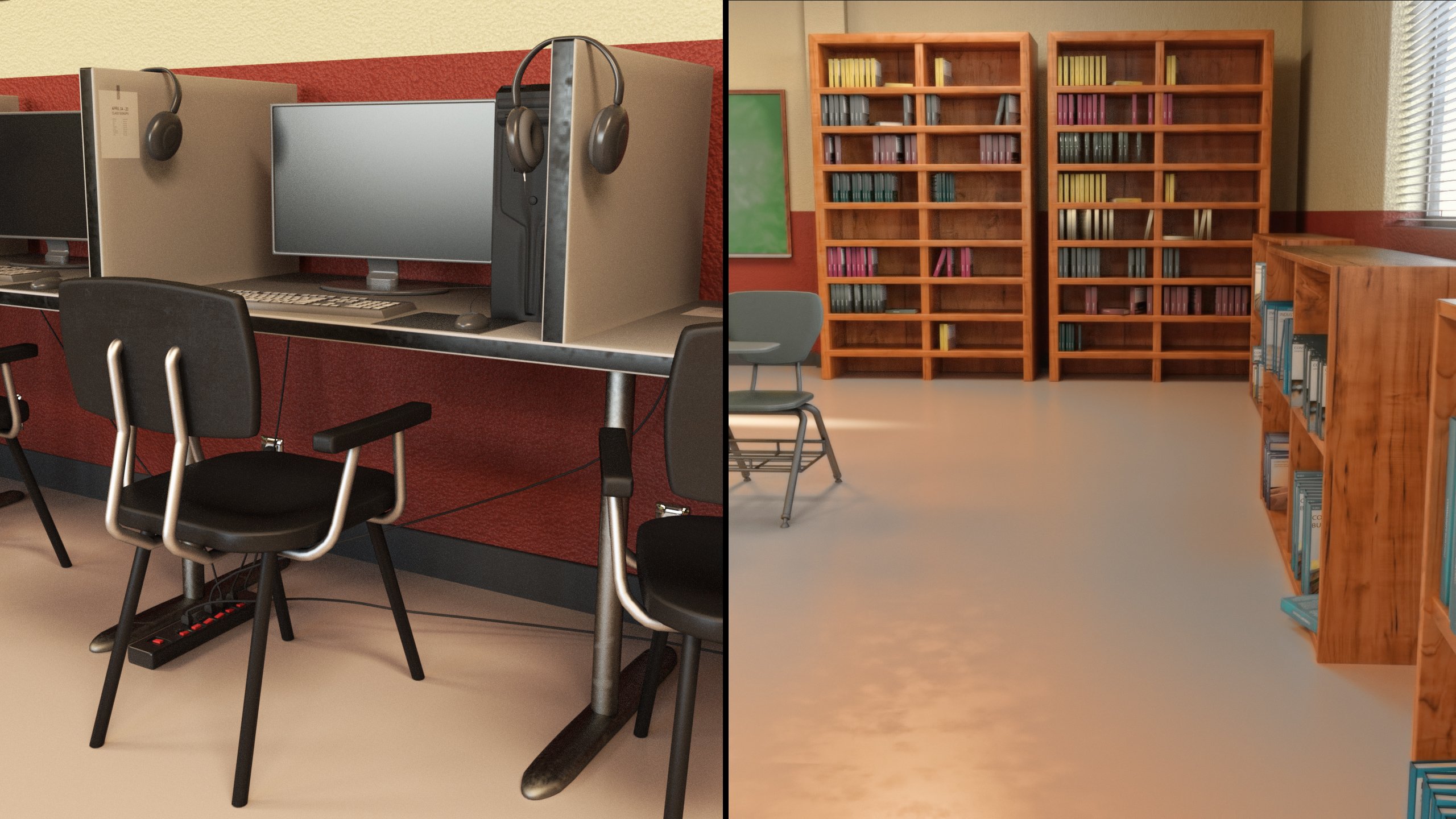 i13 Classroom Environment i13 Classroom Environment by: ironman13, 3D Models by Daz 3D