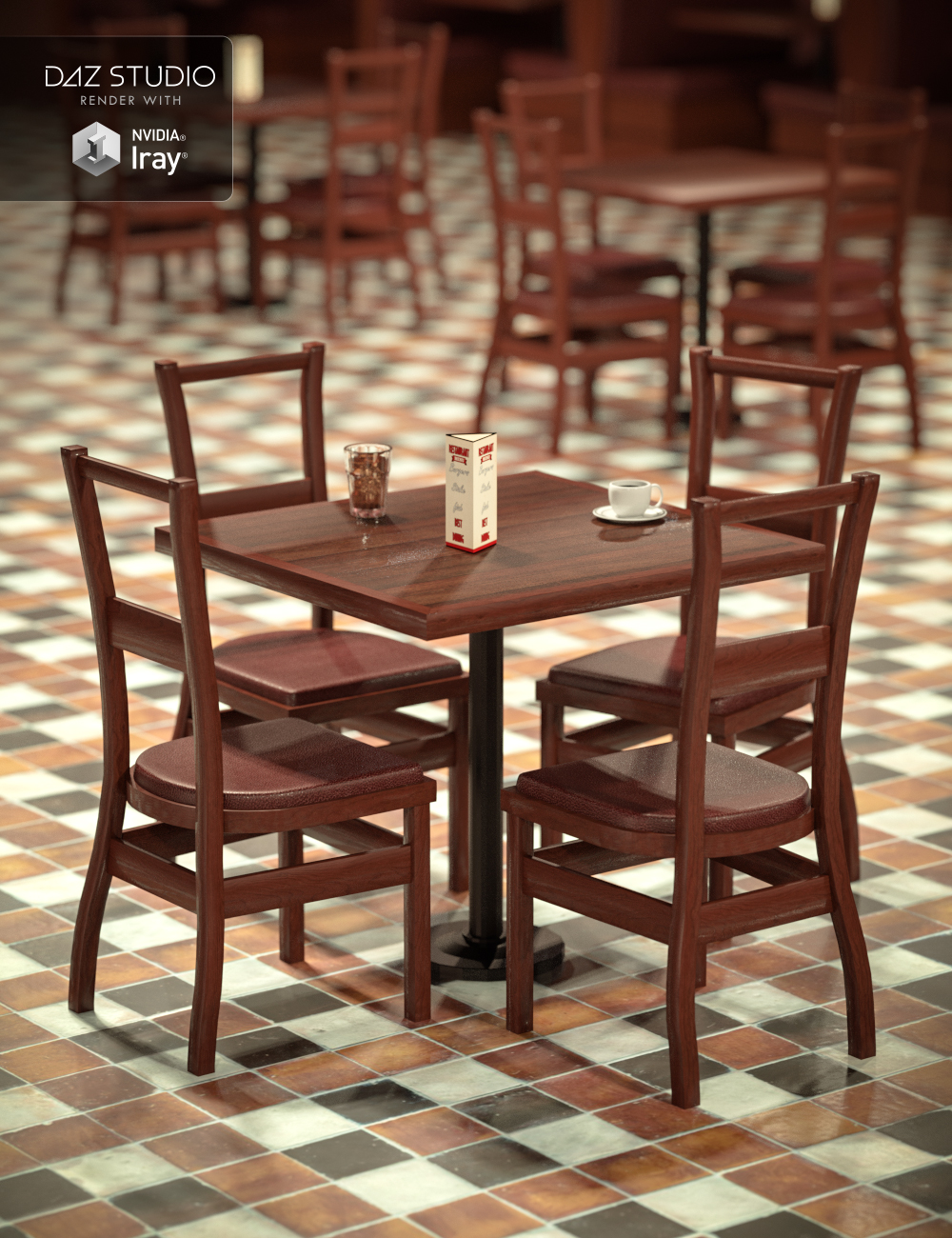 Restaurant Interior by: , 3D Models by Daz 3D