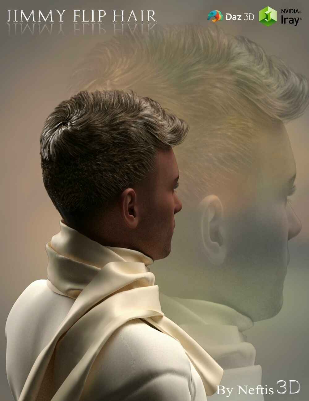 Jimmy Flip Hair for Genesis 3 Male(s) Jimmy Flip Hair for Genesis 3 Male(s) by: Neftis3D, 3D Models by Daz 3D