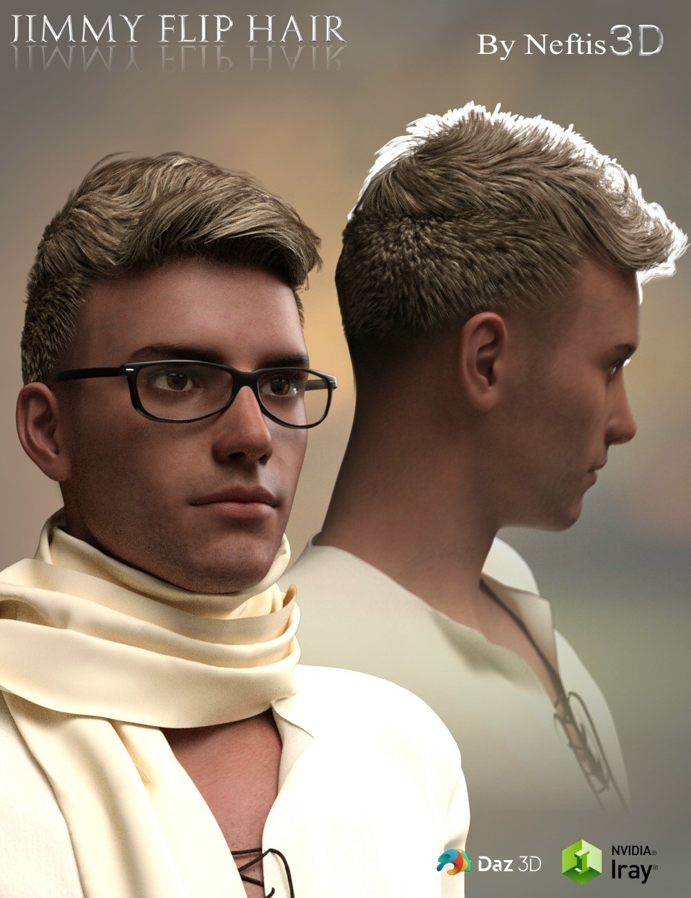 Jimmy Flip Hair for Genesis 3 Male(s) Jimmy Flip Hair for Genesis 3 Male(s) by: Neftis3D, 3D Models by Daz 3D